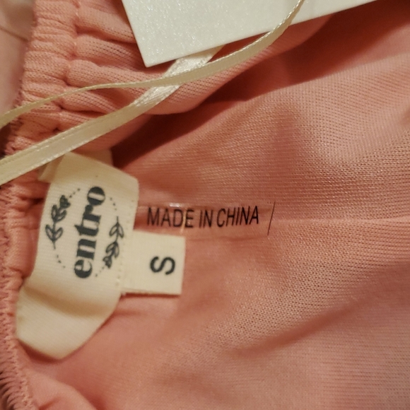 Entro Tie Dye Pink babydoll Tiered Sundress - Picture 9 of 11